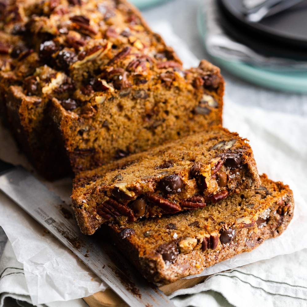 This Brown Butter Chocolate Chip Banana Bread With Pecans Is The Best￼